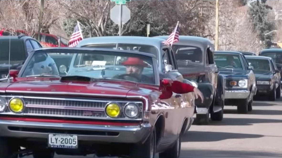 Community Rolls Together: 50 Classic Cars Parade Past Colorado Man's Home in Celebration of His Passion