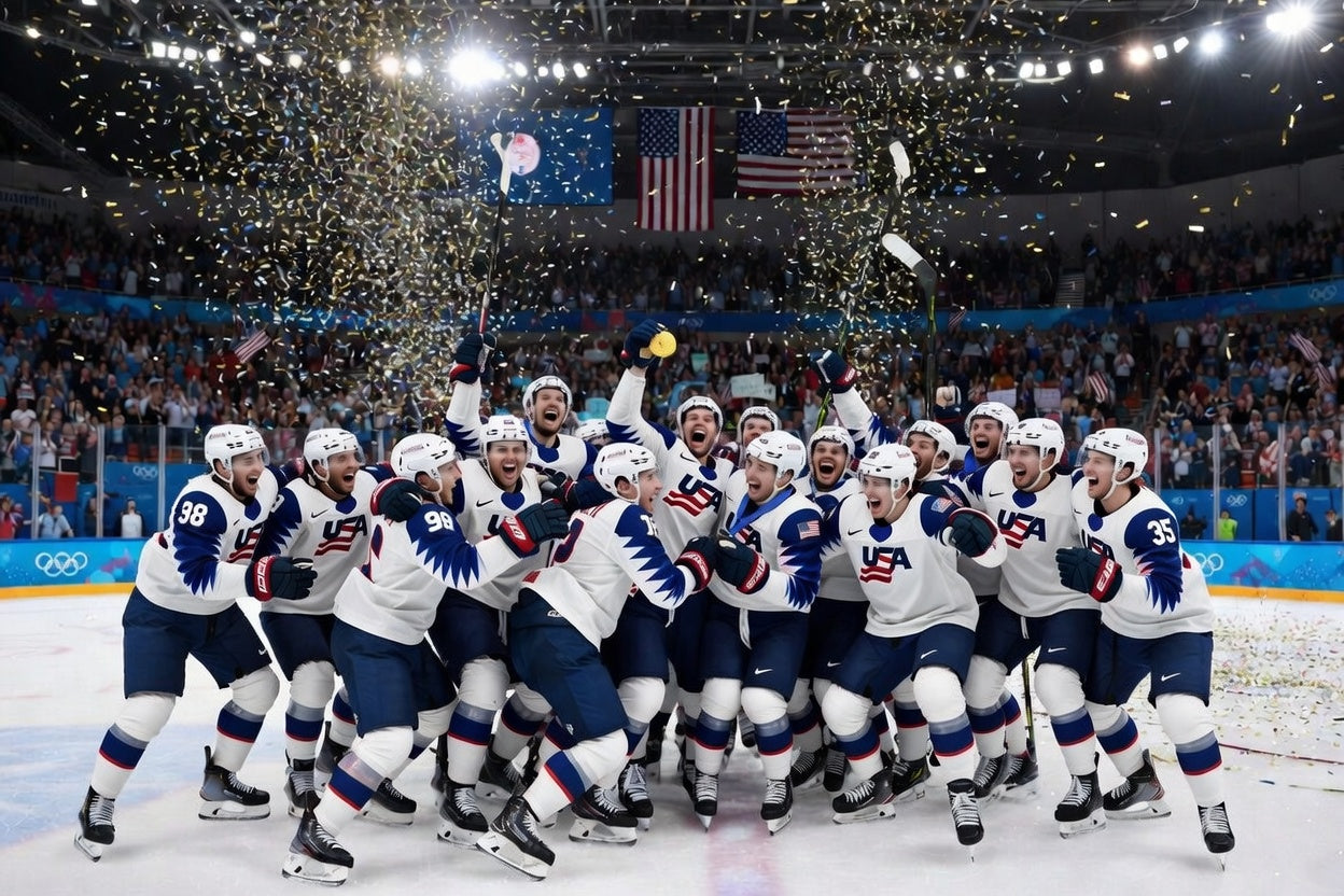 Team USA Hockey Champions Honor Fallen Hero Johnny Gaudreau in Gold Medal Victory - His Kids Join Celebration That Left America in Tears