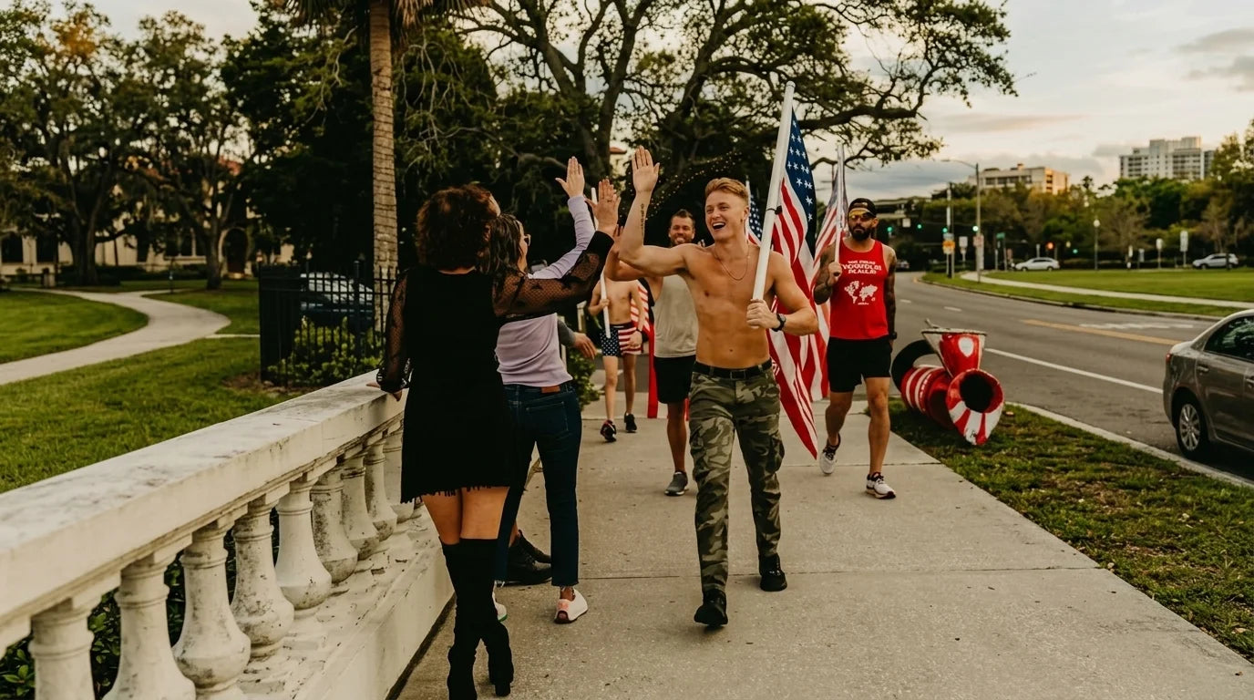 One Flag, One Step at a Time: Florida Man Runs Across America to Bring People Together